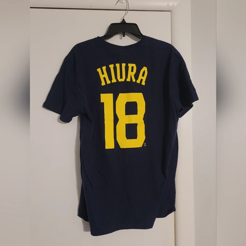 Milwaukee Brewers Keston Hiura T-Shirt Jersey size large - Picture 2 of 3